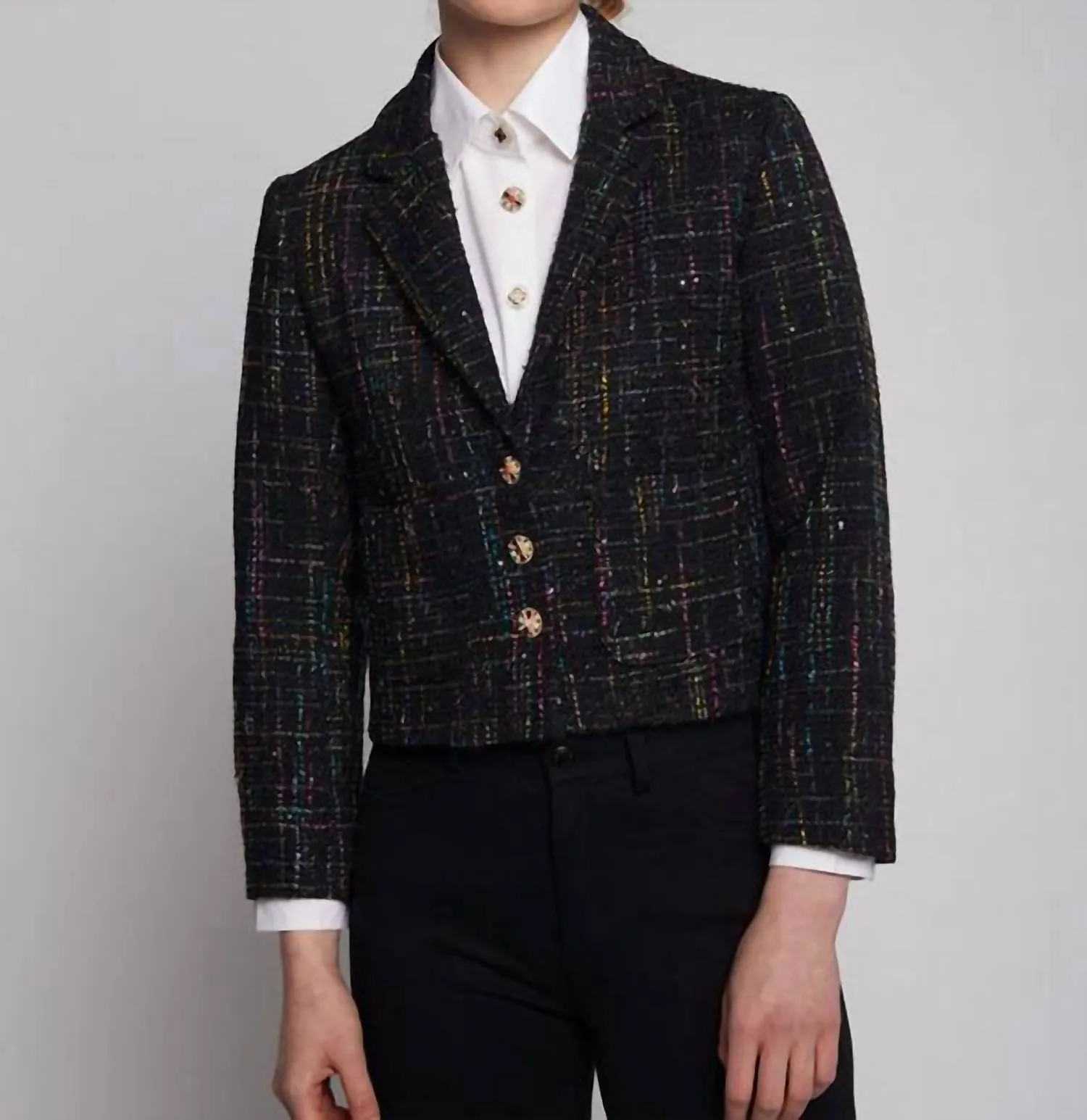 Elvira Jacket In Sequins Black Chanel