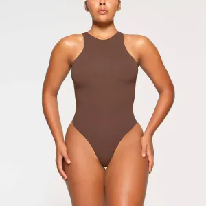 Fits Everybody High Neck Bodysuit In Jasper