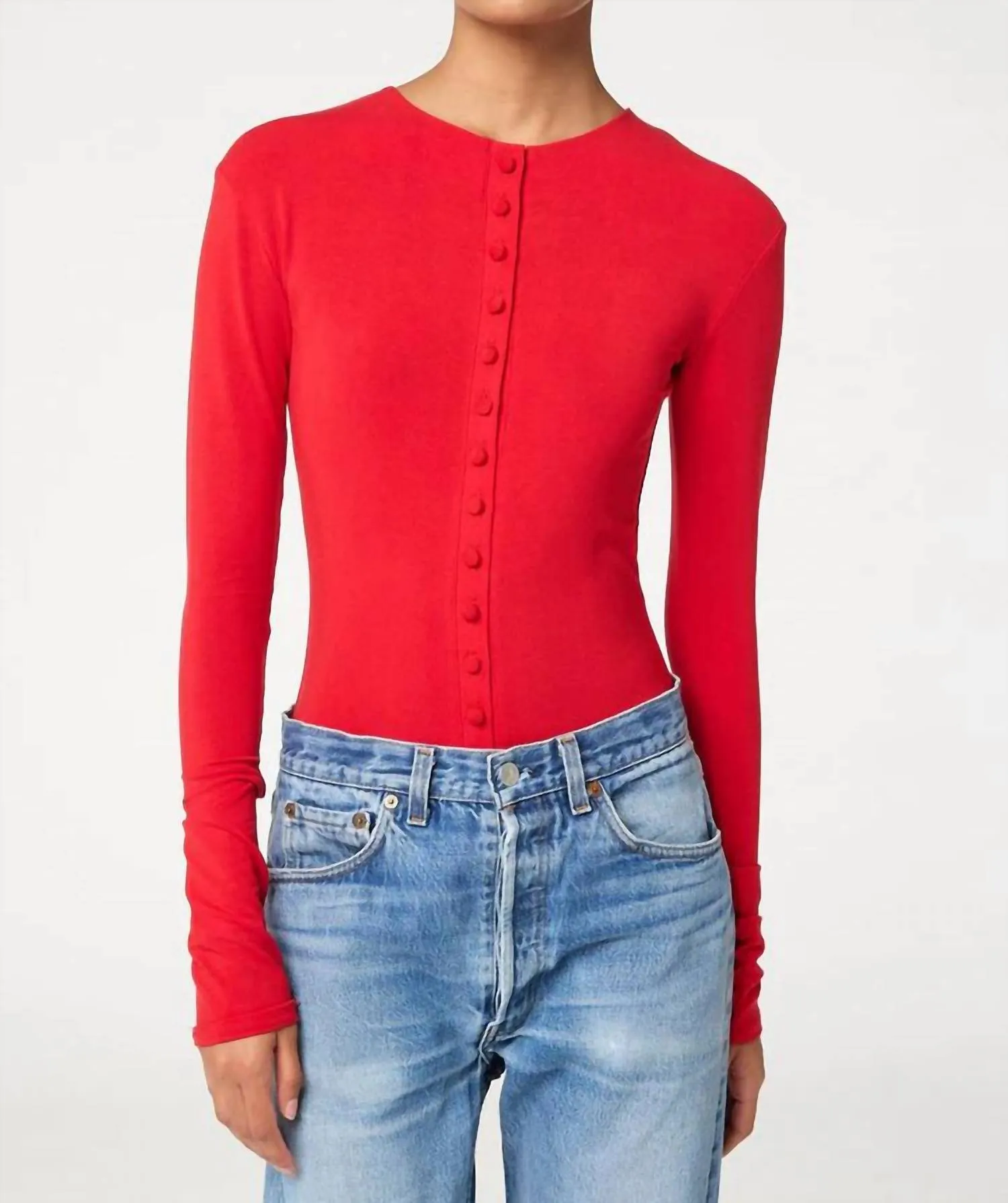 Greta Bodysuit In Red