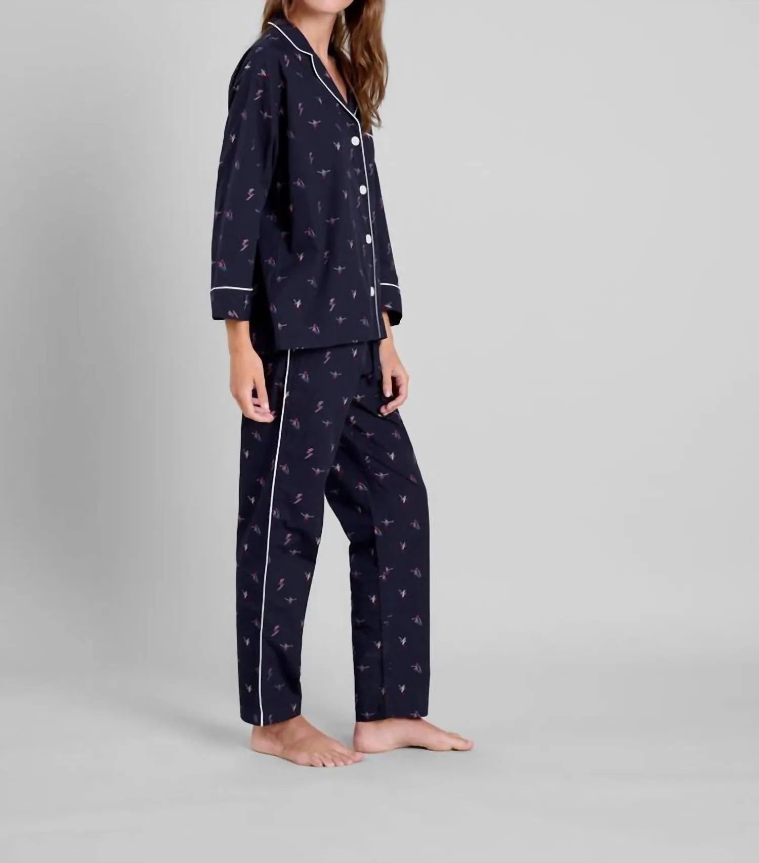 Marina Skier Print Pajama Set