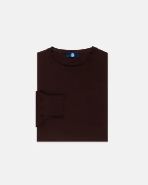 SUPERFINE MERINO WOOL SWEATER - BROWN